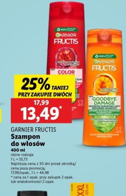 Szampon do w艂os贸w Garnier fructis goodbye damage promocja