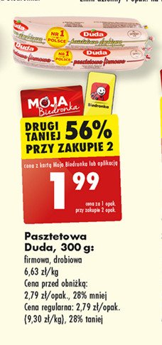 Pasztetowa drobiowa Silesia duda promocja w Biedronka