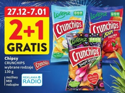 Chipsy CRUNCHIPS wybrane rodzaje 130 g promocja w Intermarche