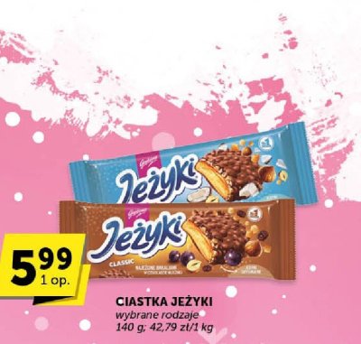 Ciastka Jeżyki wybrane rodzaje promocja w Groszek