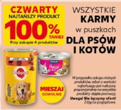 Karma dla psów i kotów w puszkach różne rodzaje promocja w Kaufland