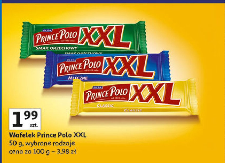 Wafelek orzechowy Prince polo xxl promocja w Auchan