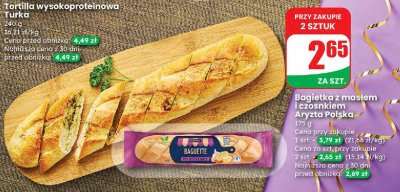 Bagietka z masłem i czosnkiem Aryzta Polska promocja w Dino