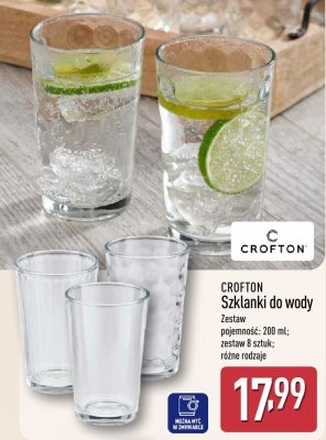 Szklanki do wody  promocja w Aldi