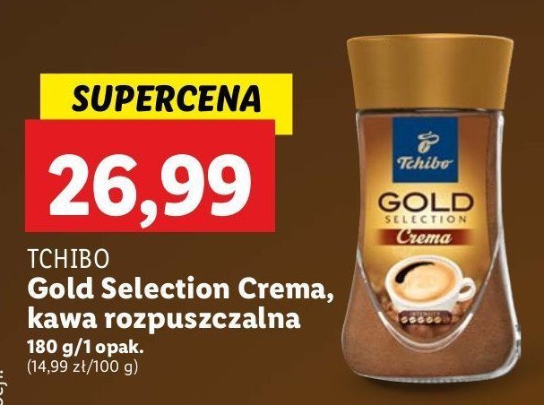 Kawa Tchibo gold selection & crema Tchibo cafe promocja w Lidl