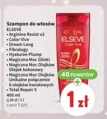 Szampon do włosów L'oreal elseve arginine resist promocja