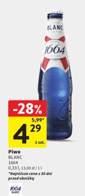 Piwo promocja w Intermarche