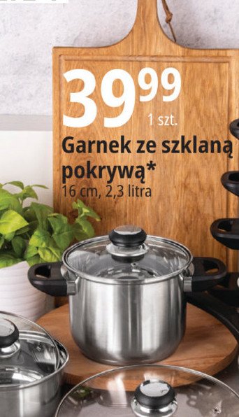Garnek nierdzewny z pokrywk膮 16 cm promocja
