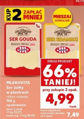 Ser edamski plastry Mlekovita promocja w Kaufland