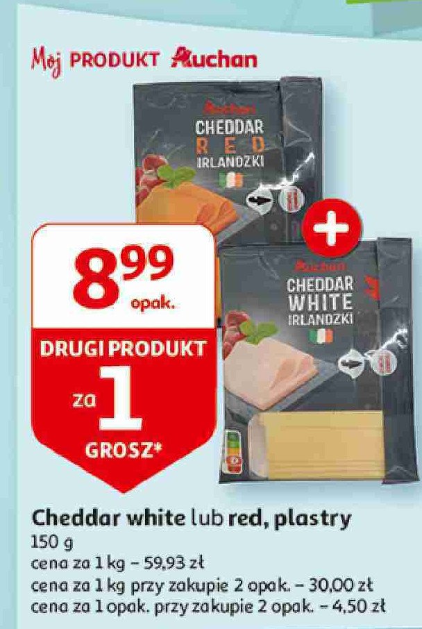 Ser cheddar red Auchan promocja