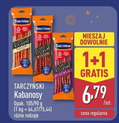 Kabanosy Tarczyński Exclusive różne rodzaje promocja w Aldi