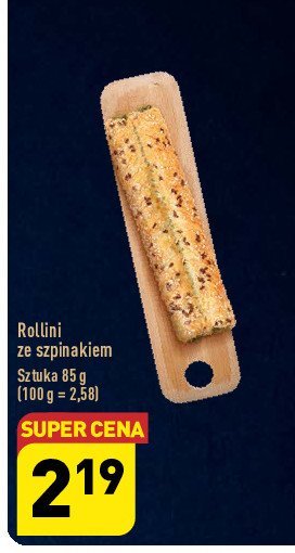 Rollini ze szpinakiem promocja