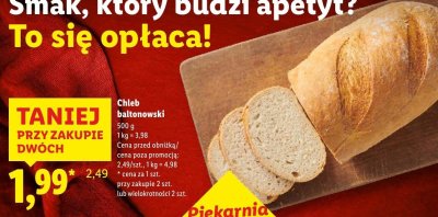 Chleb baltonowski promocja w Lidl