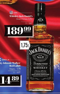 Whiskey Jack Daniel's 1,75l promocja w POLOmarket