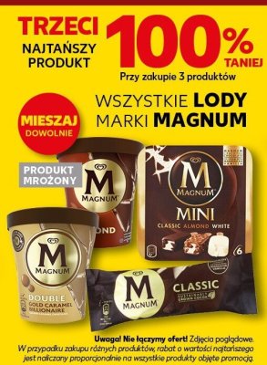 Lody marki Magnum promocja w Kaufland