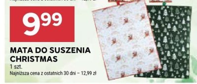Mata do suszenia Christmas promocja w Stokrotka