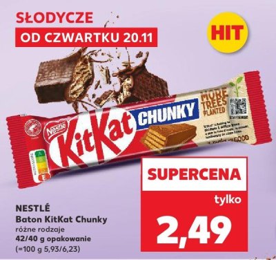 Baton KitKat Chunky Nestlé różne rodzaje 42/46 g promocja w Kaufland