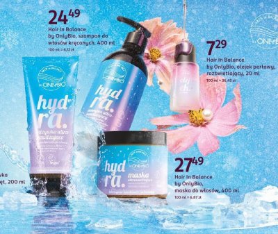 Olejek perfumowany Hair In Balance by OnlyBio rozświetlający, 20 ml promocja w Rossmann