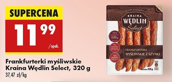 Frankfurterki z szynki Kraina wędlin promocja