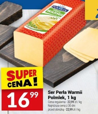 Ser Perła Warmii Polmlek, 1 kg promocja w Twój Market