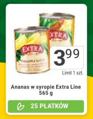 Ananas w syropie Extra Line promocja w Stokrotka