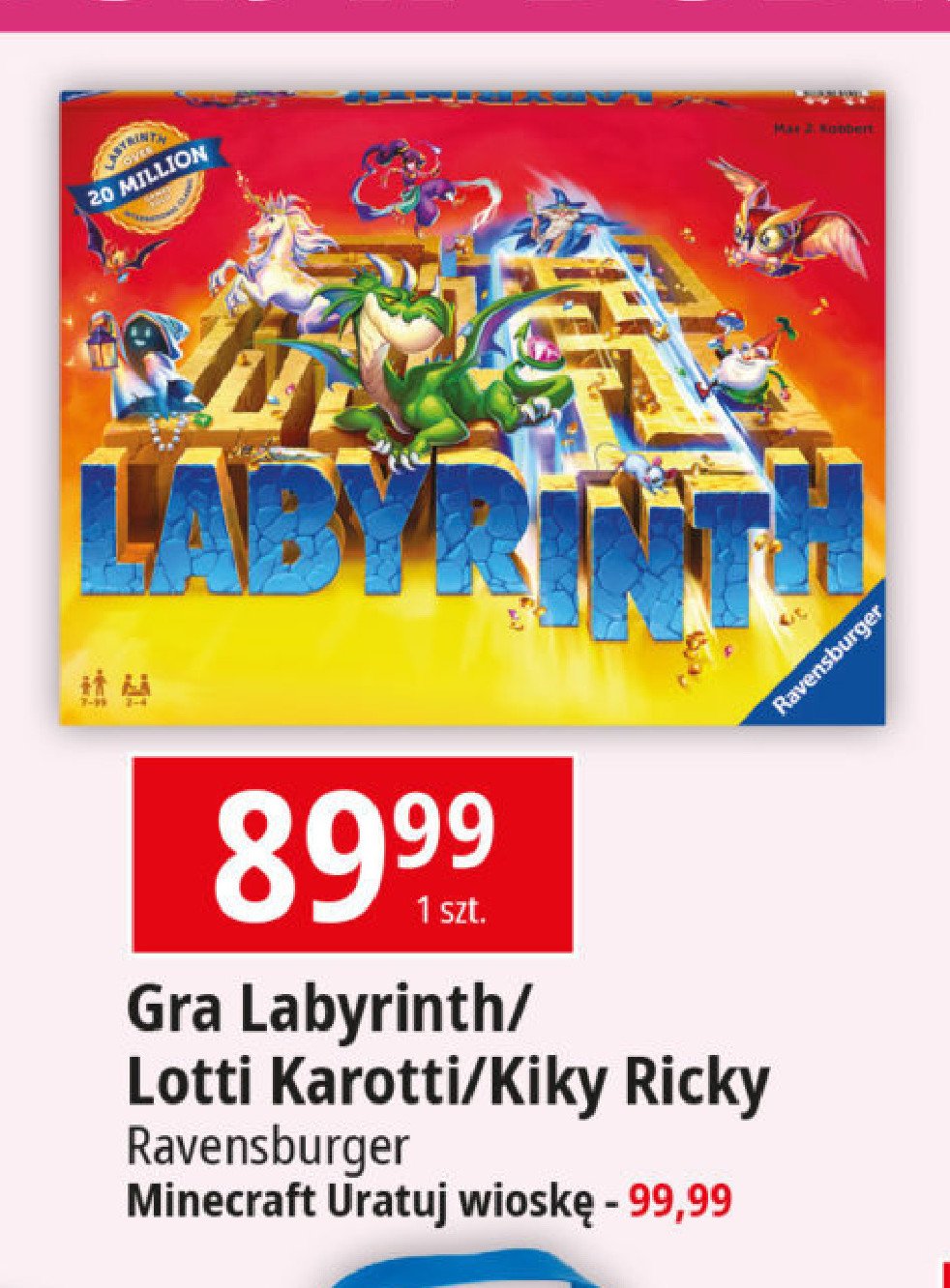 Gra labyrinth Ravensburger promocja