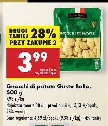 Gnocchi di patate Gustobello promocja w Biedronka