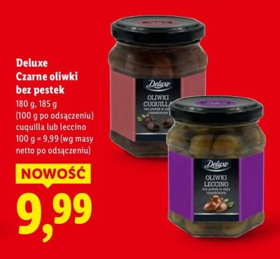 Czarne oliwki bez pestek cuquillo promocja w Lidl
