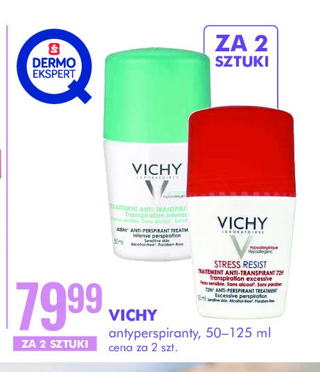 Dezodorant przeciw nadmiernemu poceniu Vichy deo promocja