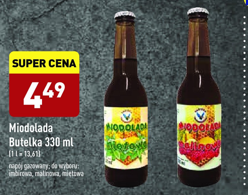 Nap贸j miodolada malinowa PASIEKA PACHNICZ脫WKA promocja