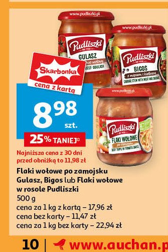 Gulasz wołowo-wieprzowy Pudliszki promocja