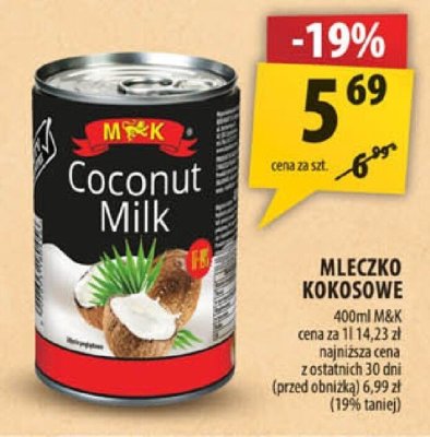 Mleczko kokosowe M&K promocja w Arhelan
