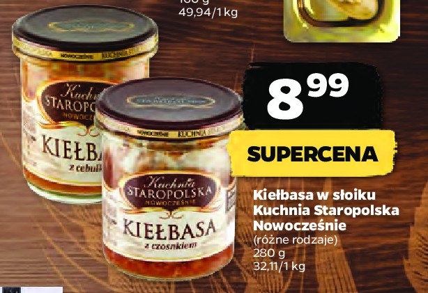 Kiełbasa z cebulką Kuchnia staropolska promocja