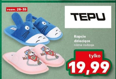 Kapcie dziecięce TEPU różne rodzaje promocja w Kaufland