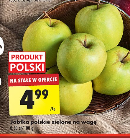 Jabłka zielone polska promocja