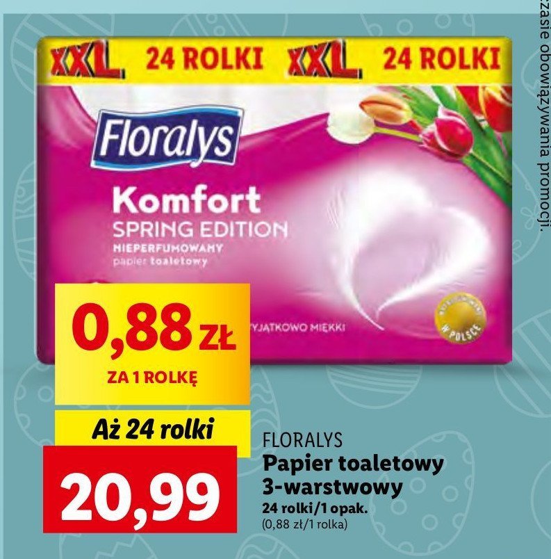 Papier toaletowy spring edition Floralys promocja