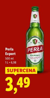 Piwo Perła Export promocja w Lidl