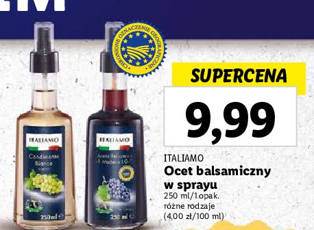 Ocet balsamiczny di modena i.g.p Italiamo promocja