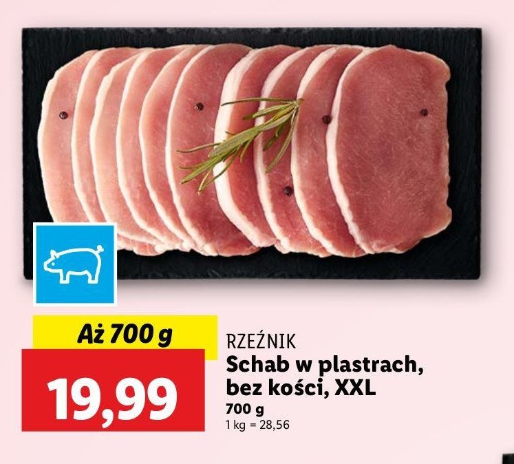 Schab wieprzowy bez kości plastry Rzeźnik codzienna dostawa promocja