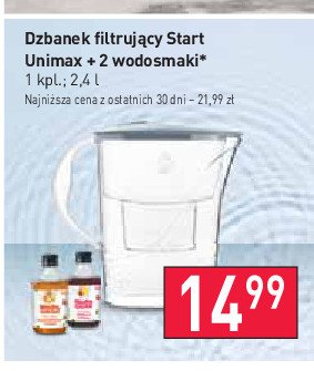 Dzbanek filtruj膮cy start 2.4 l + 2x wodosmaki Unimax promocja