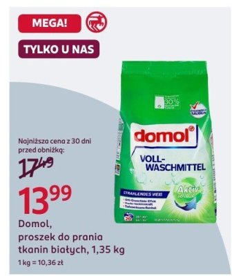 Proszek do prania tkanin białych Domol, 1,35 kg promocja w Rossmann