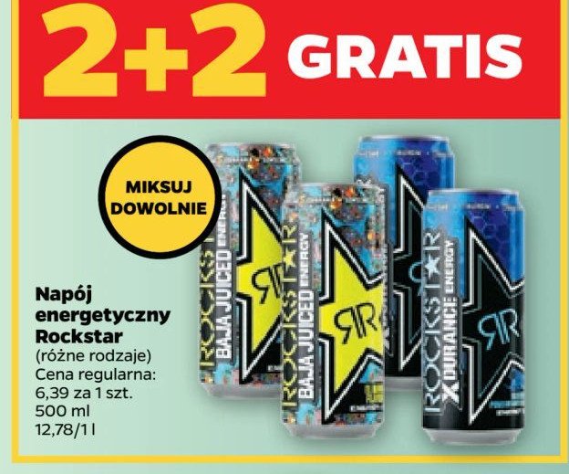 Napój energetyczny xdurance Rockstar energy drink promocja
