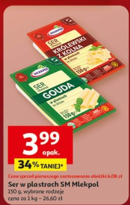 Ser w plastrach SM Mlekpol promocja w Auchan