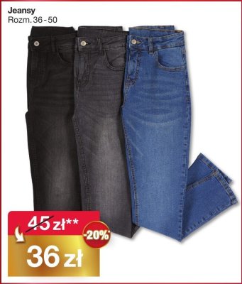 Jeansy damskie różne kolory promocja w Woolworth
