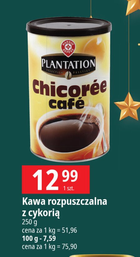 Kawa chicoree Wiodąca marka plantation promocja w Leclerc