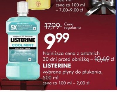 Wybrane płyny do płukania LISTERINE promocja w Super-Pharm