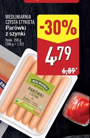 Parówki z szynki promocja w Aldi