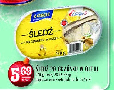 Śledź orka po gdańsku w oleju Łosoś ustka promocja
