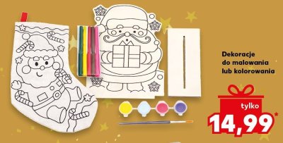 Dekoracje do malowania lub kolorowania promocja w Kaufland