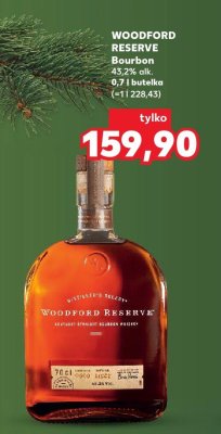 Whisky WOODFORD RESERVE Bourbon 43,2% alk. 0,7 l butelka promocja w Kaufland